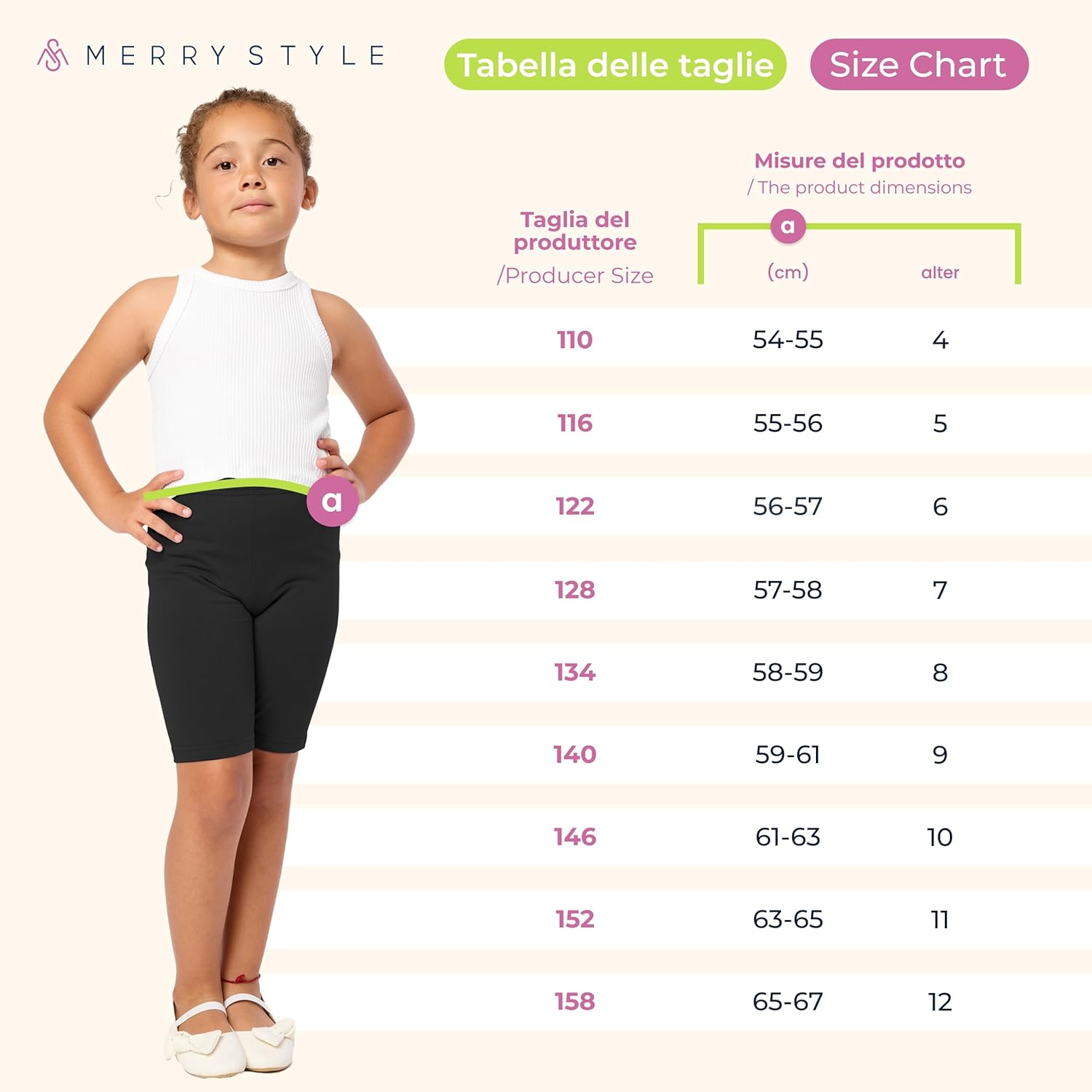 Thumbnail 5 de Merry Style Leggings Corti Bambina e Ragazza MS10-227: comfort e versatilità per ogni stagione