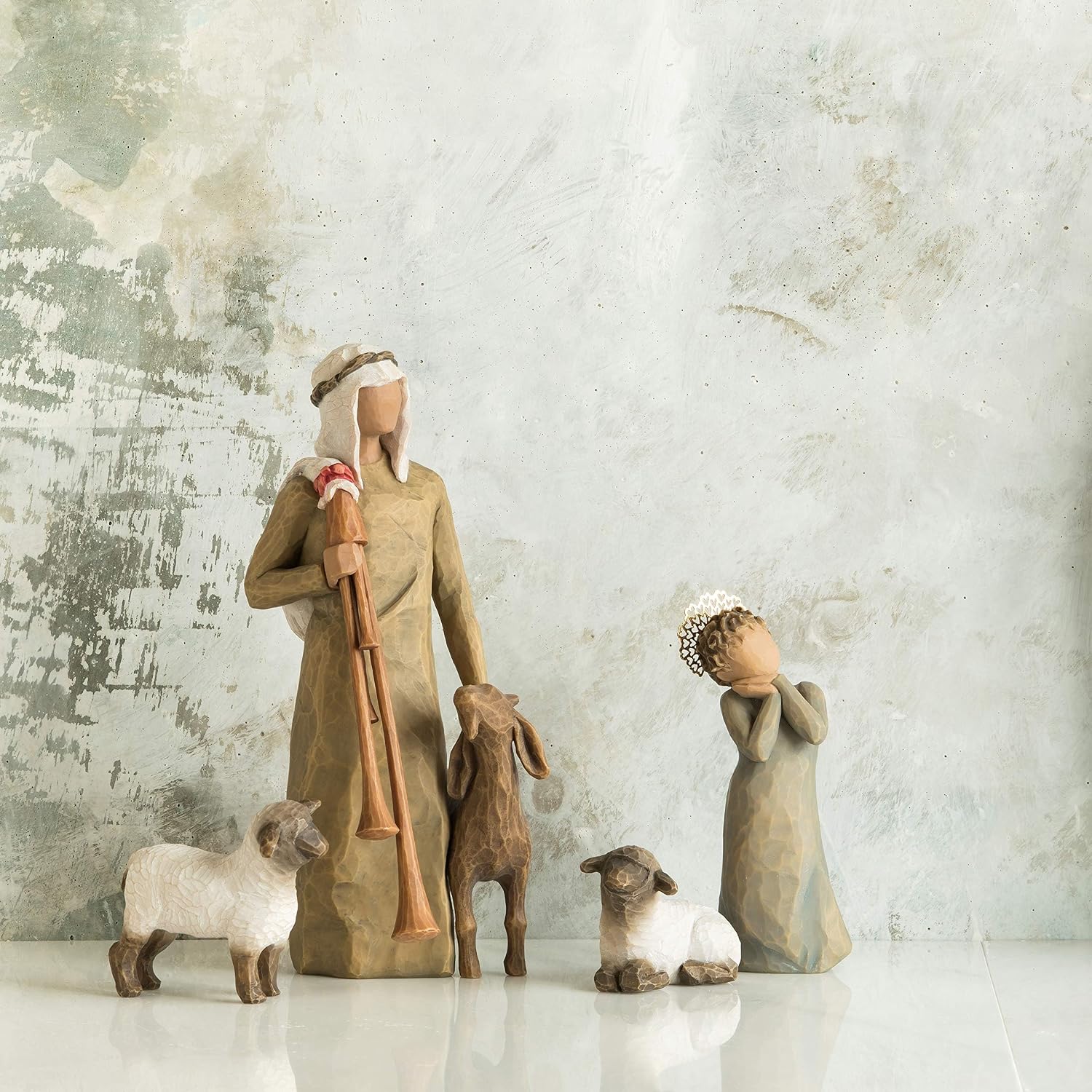 Thumbnail 6 de Willow Tree Zampognaro Shepherd Figurine by Susan Lordi