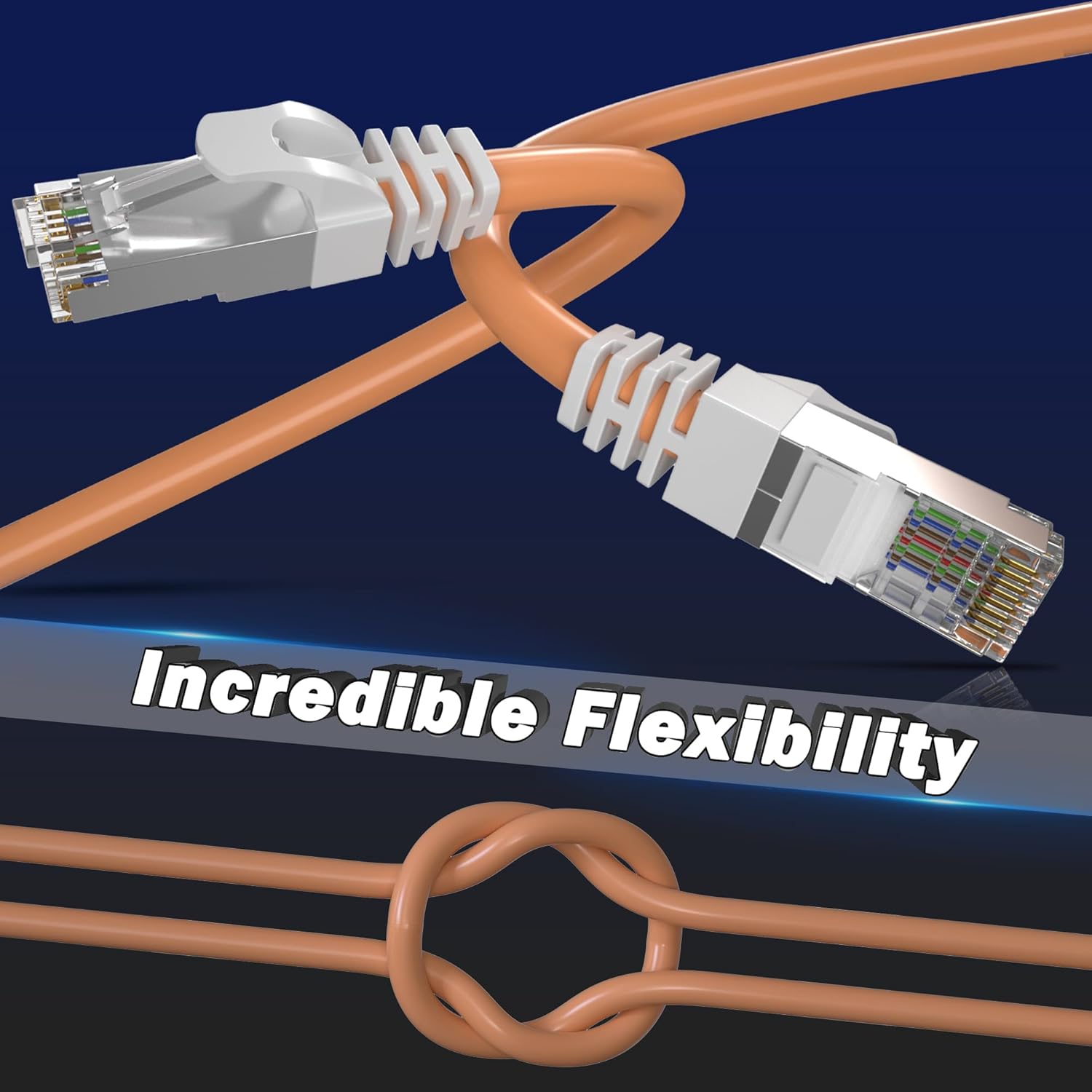 Thumbnail 6 de Soibke Cat 7 LAN-Kabel 2 m – Hochgeschwindigkeits-Ethernetkabel mit S/FTP-Schirmung