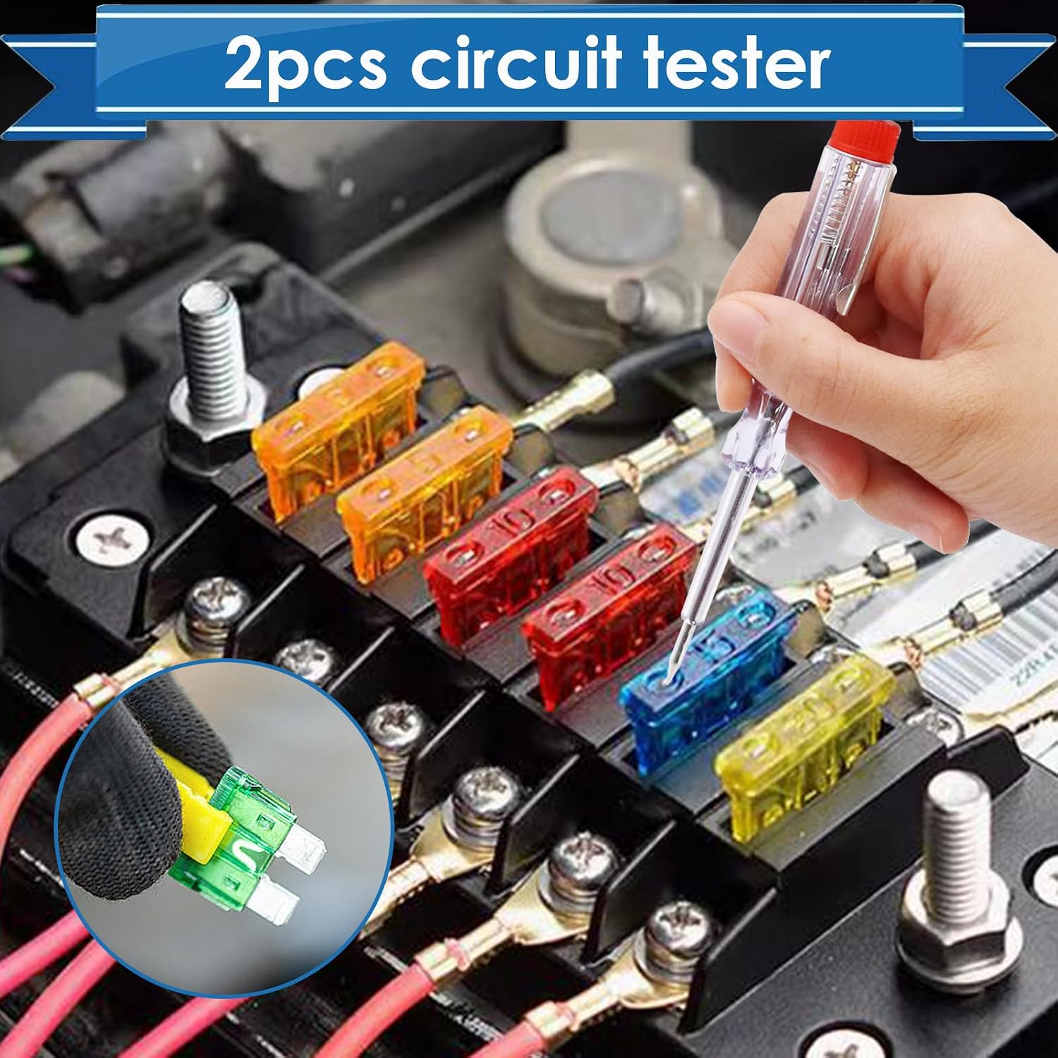 Detalle de Eoppen Car Fuse Kit, Zinc Alloy