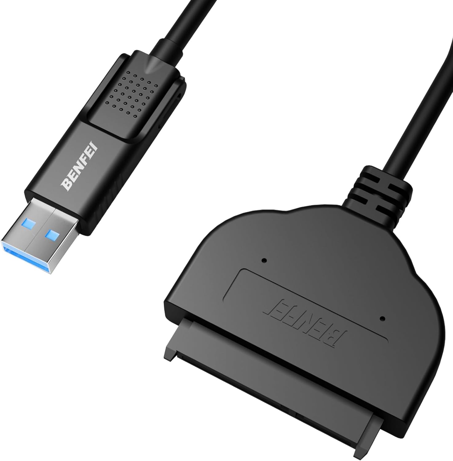 Detalle de BENFEI SATA to USB Cable 2in1: USB-C/USB 3.0 to 2.5" SATA HDD/SSD Adaptor