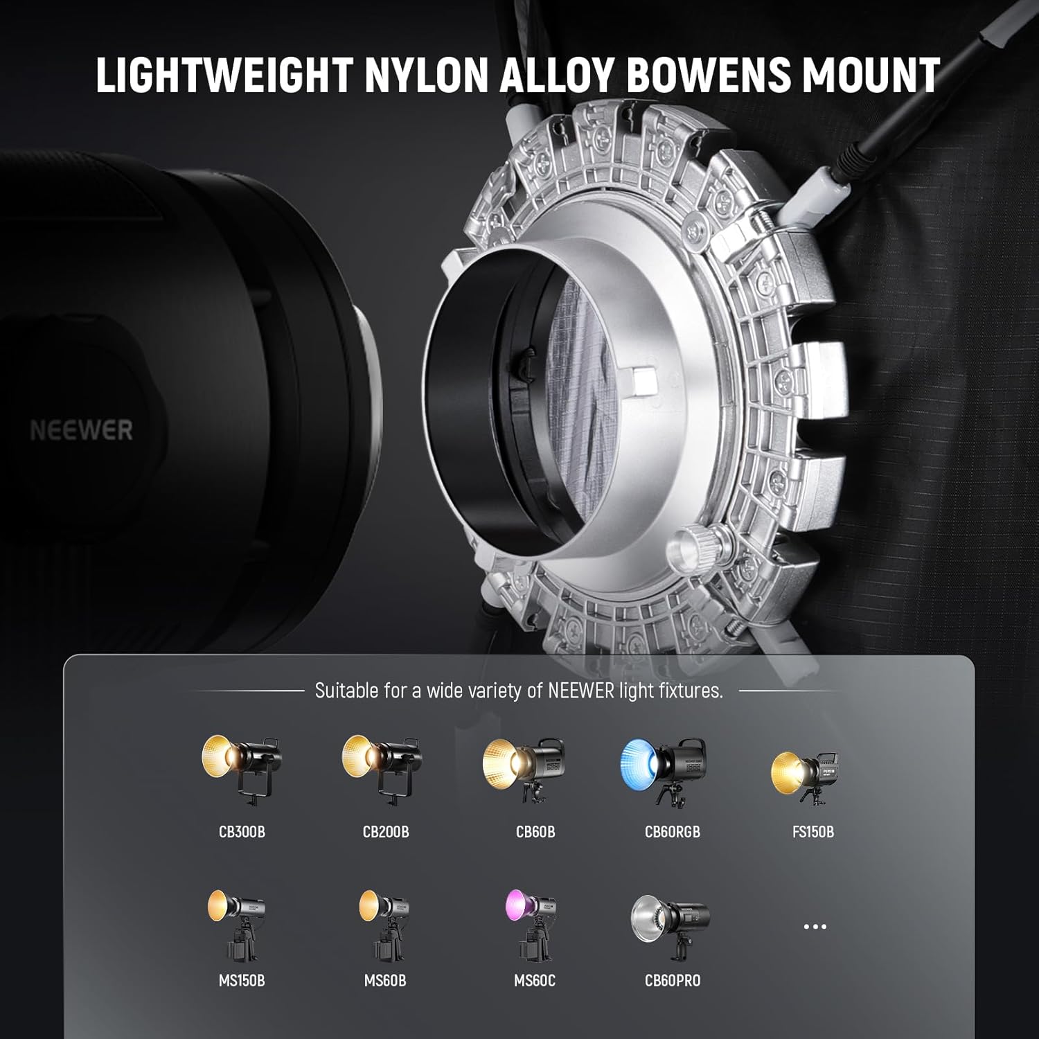 Thumbnail 5 de NEEWER NS15S 15.7x15.7in Quick Setup Foldable Softbox – Bowens Mount compatible