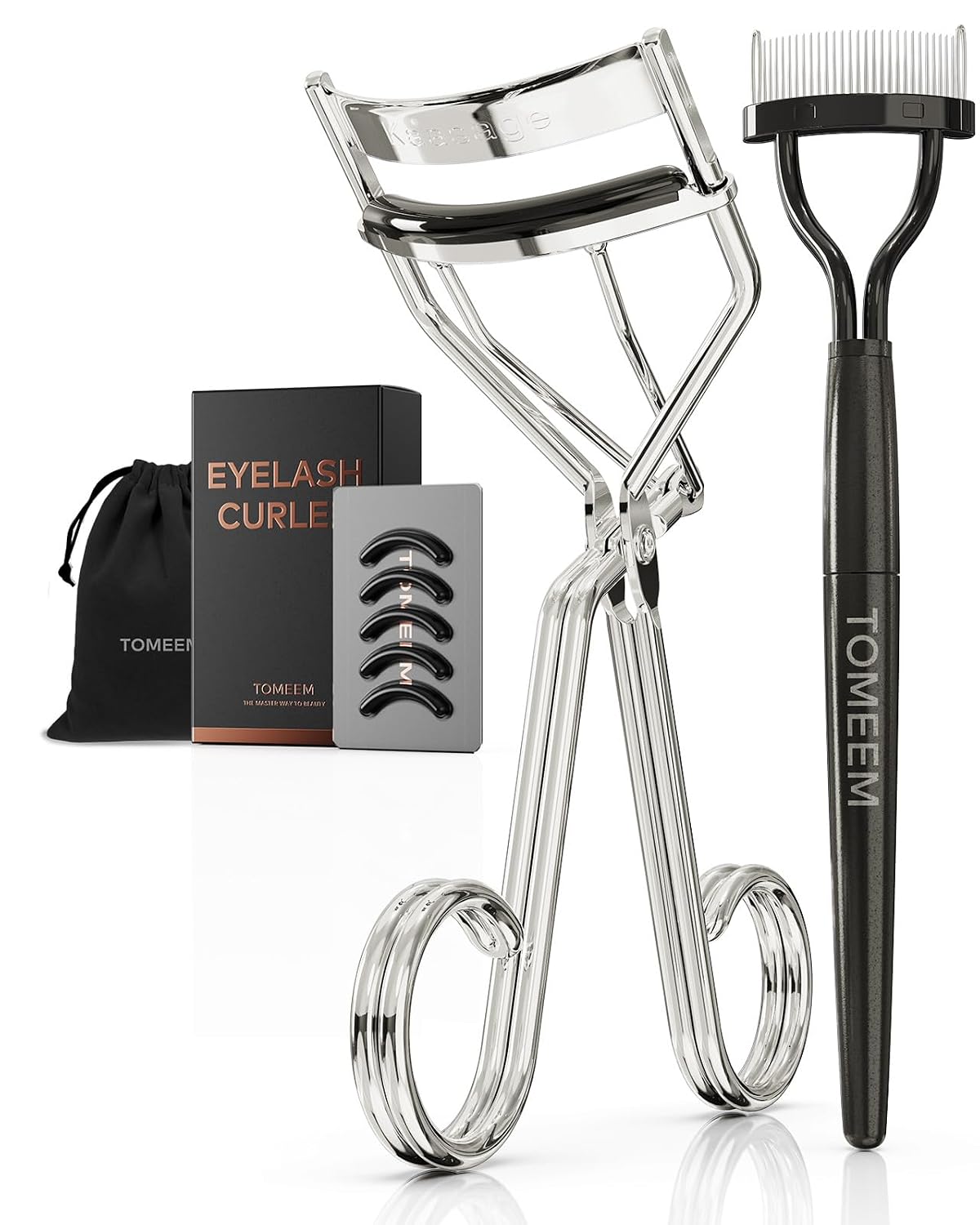 Thumbnail 2 de TOMEEM Eyelash Curler with Comb Rose Gold