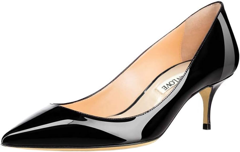 Detalle de JOY IN LOVE Low Heels Pointy Toe Kitten Heel Daily Pumps for Women