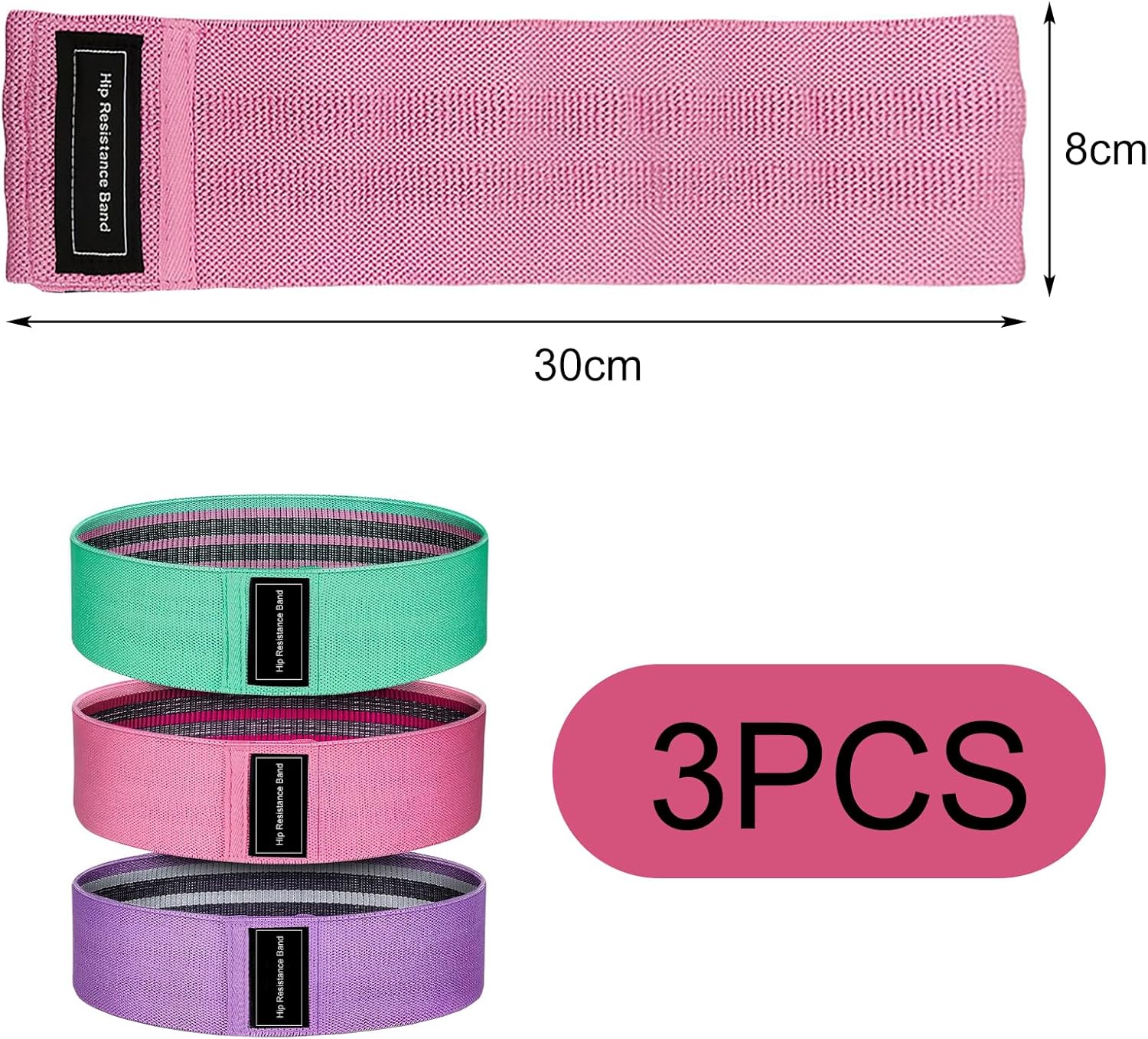 Detalle 2 de xiluuyou Pack 3 Bandas Elasticas musculacion