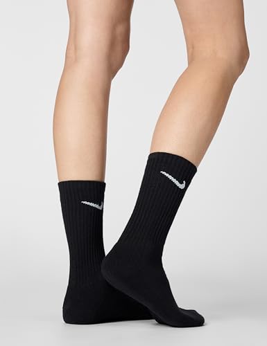 Detalle de NIKE Everyday Cush 132 Calzini Black/White XL – confezione da 6 paia