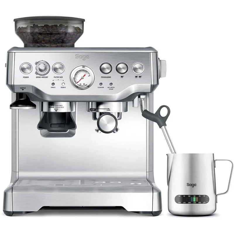Detalle 2 de Sage The Barista Express: Cafetera express 15 bares y 1850W para barista en casa