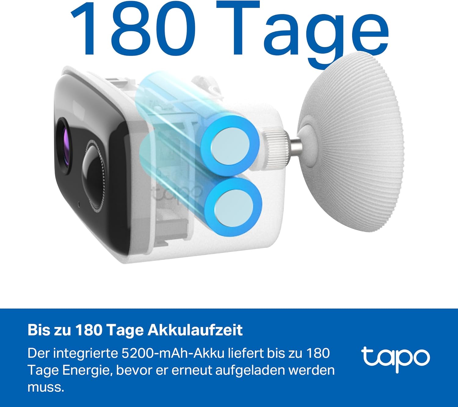 Thumbnail 2 de Tapo C400 Außenkamera Akku – kabellos, 1080p, IP65, Zwei-Wege-Audio