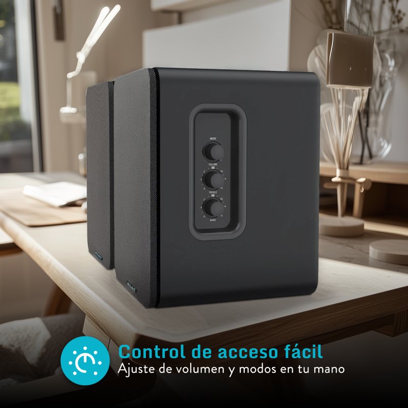 Thumbnail 1 de Nilait Hiphoniq Altavoces Bluetooth madera 80 W negros