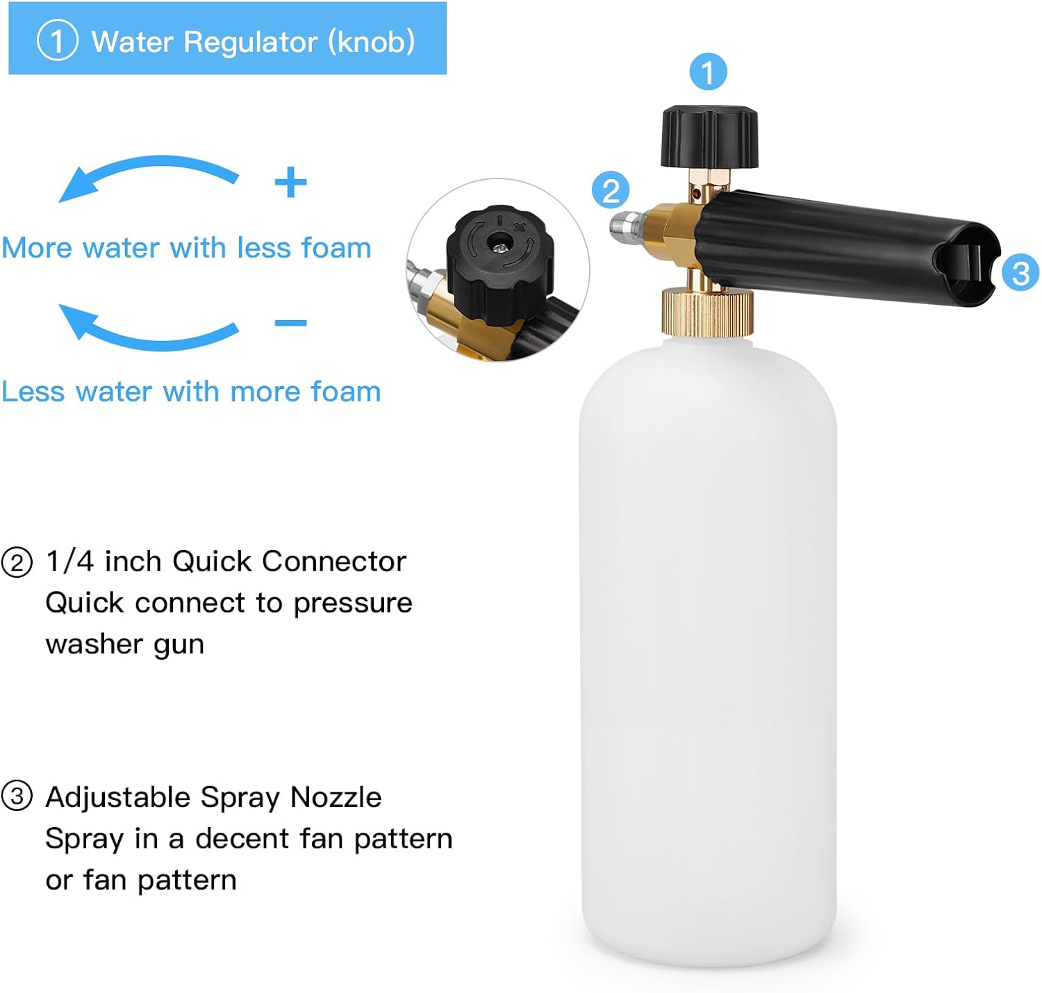 Thumbnail 2 de Geichan foam cannon lance, 1L quick release