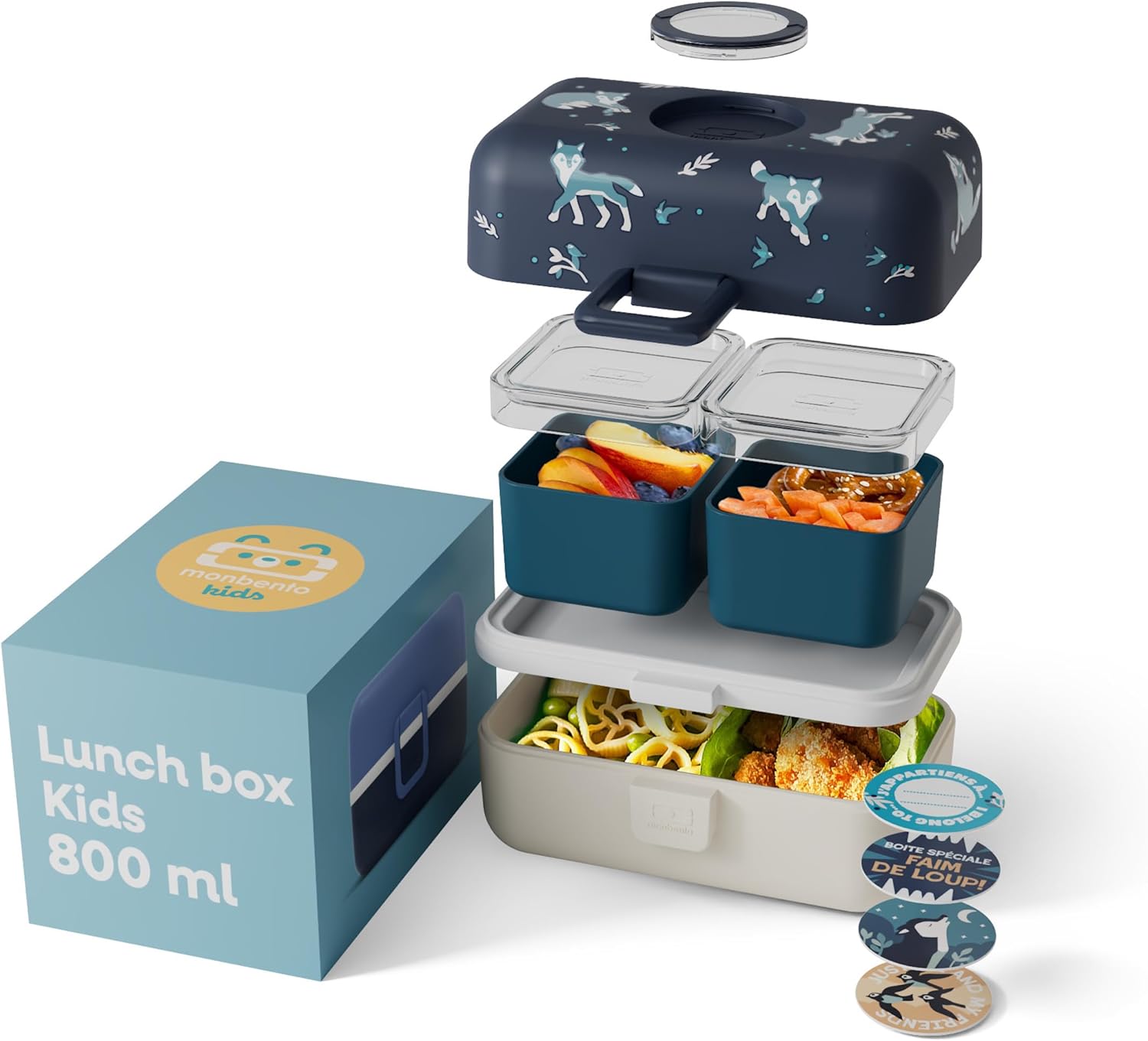 Thumbnail 4 de monbento MB Tresor Lunch Box Bambini con 3 scomparti da 0,8 L, senza BPA, ermetica e personalizzabile