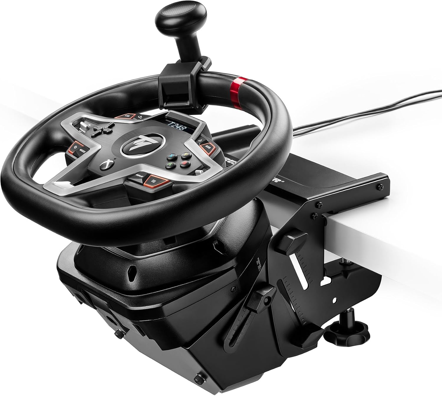 Detalle 2 de Thrustmaster SimTask Steering Kit – Lenkradhalterung & Lenkradknauf für Fahrsimulationen mit schweren Fahrzeugen (kompatibel mit T128 & T249)