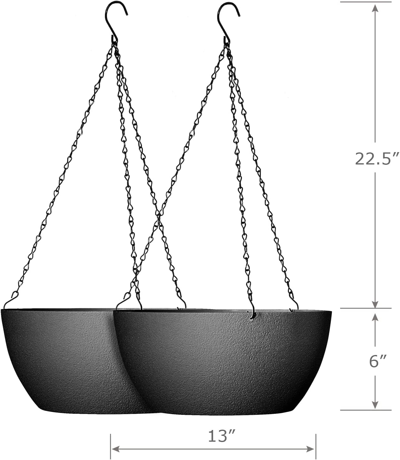 Thumbnail 1 de WSMKSZ Hanging Planters 13-Inch