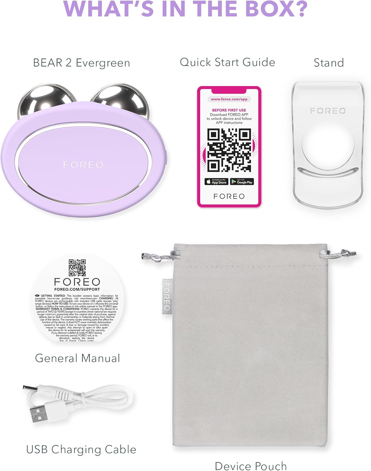 Thumbnail 5 de FOREO BEAR 2 Gesichtsmassagegerät mit Mikrostrom (Lavender) für Lifting & Toning