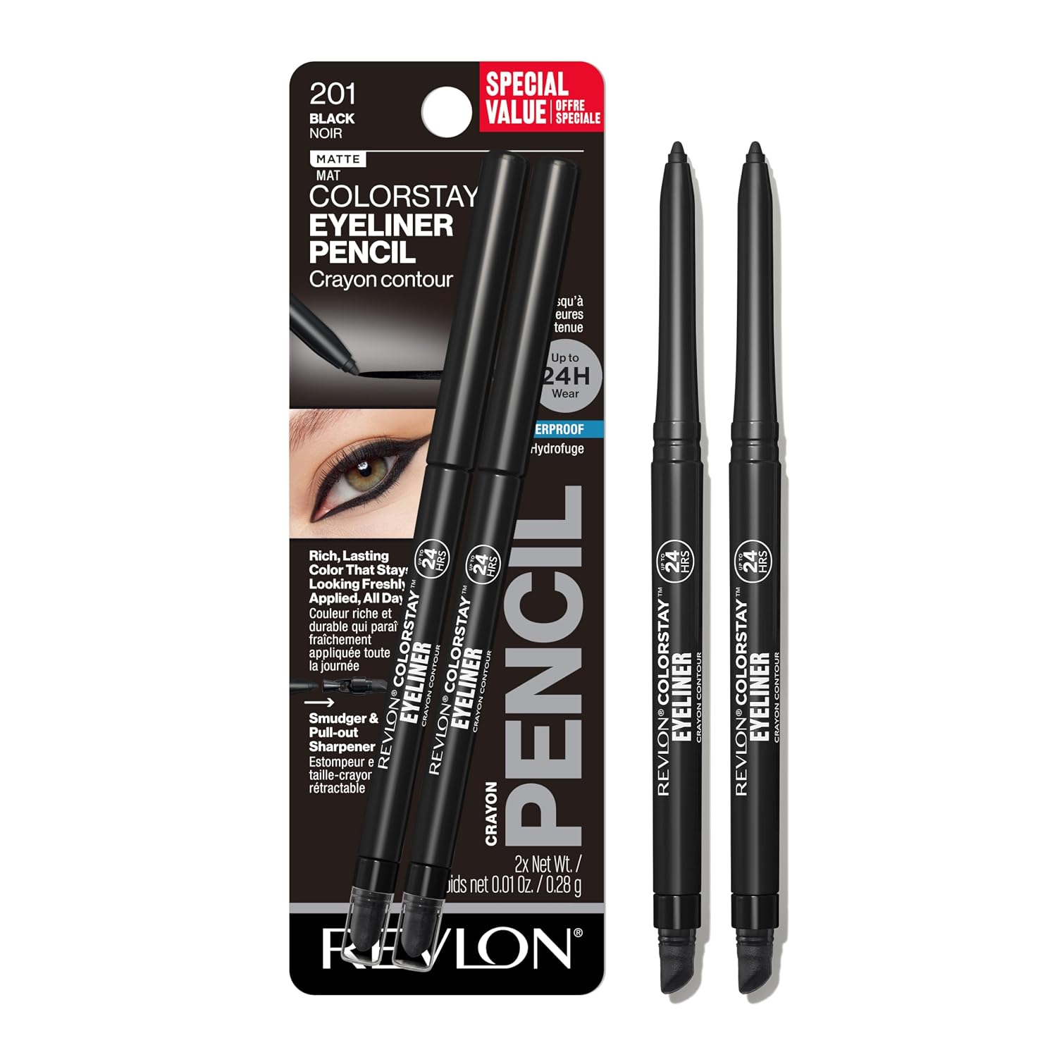 Detalle de Revlon ColorStay Pencil waterproof eyeliner 24h 💄