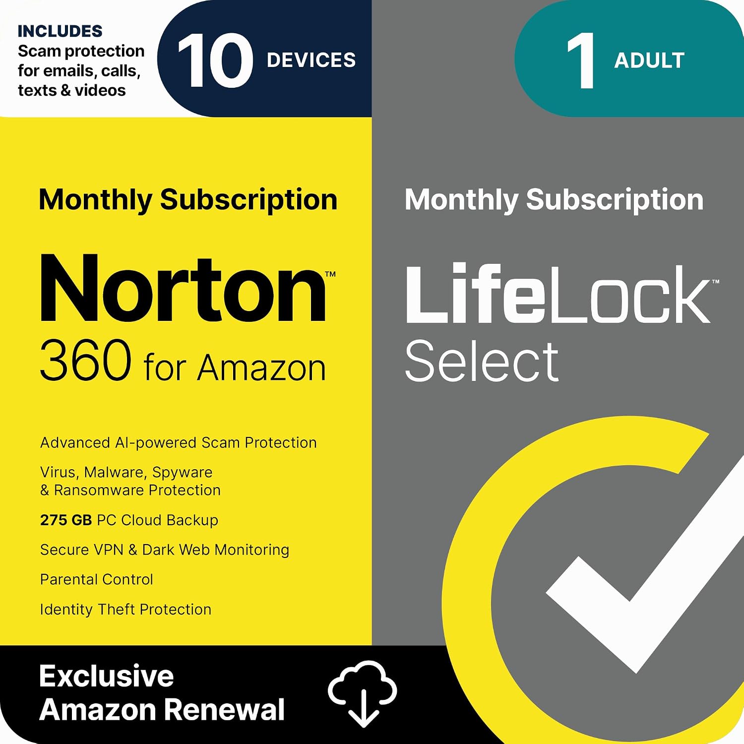 Thumbnail 6 de Norton 360 Premium: All-in-One Antivirus for 10 Devices with AI Scam Protection, VPN, Dark Web Monitoring, and PC Cloud Backup