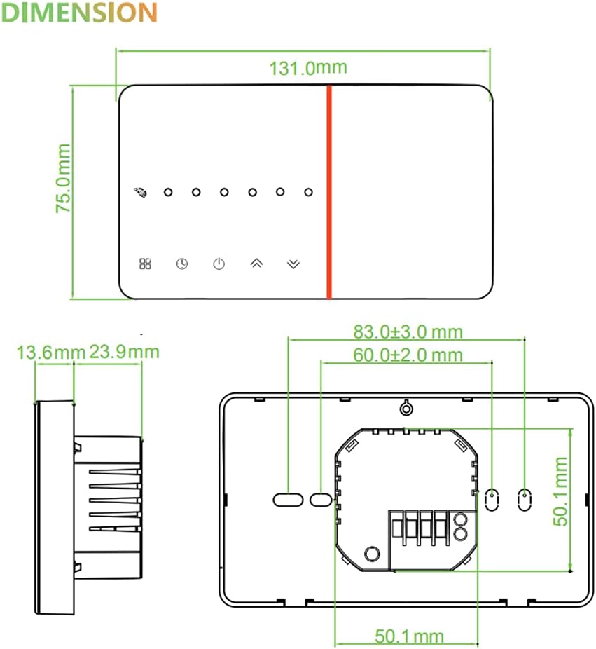 Thumbnail 6 de BecaSmart Serise 005: Termostato per caldaia WiFi programmabile, compatibile Alexa e Google