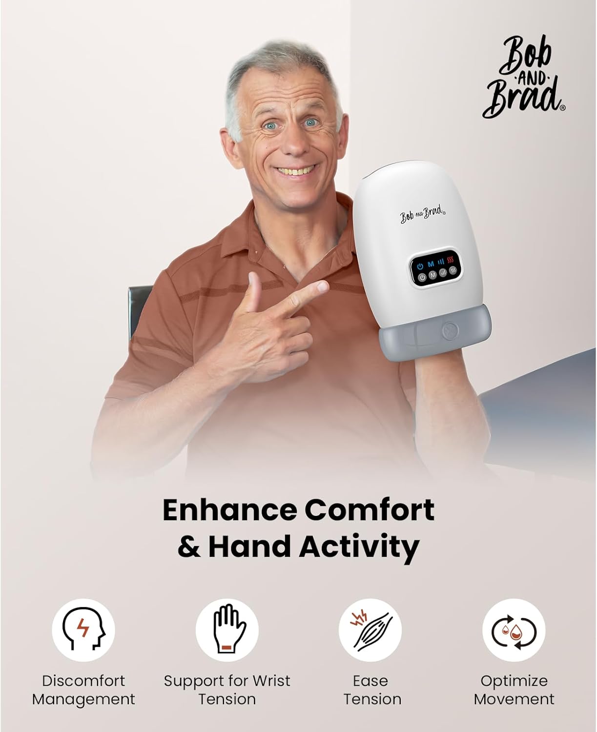 Thumbnail 6 de BOB AND BRAD H60 Masajeador de Manos con Calor y Compresión 💆