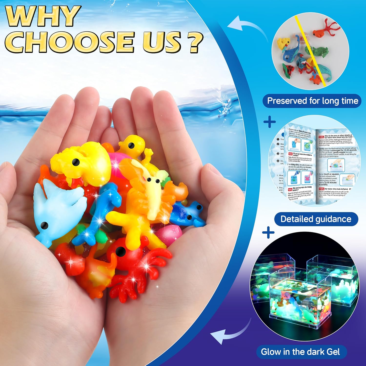 Thumbnail 2 de Magic Gel Water Elf Toy Kit: Aqua Fairy Water Gel for Kids