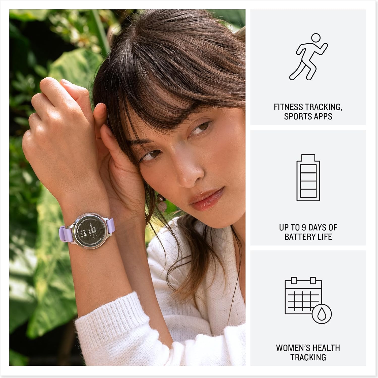 Detalle de Garmin Lily 2 Active: Small, Stylish GPS Smartwatch with Hidden Display