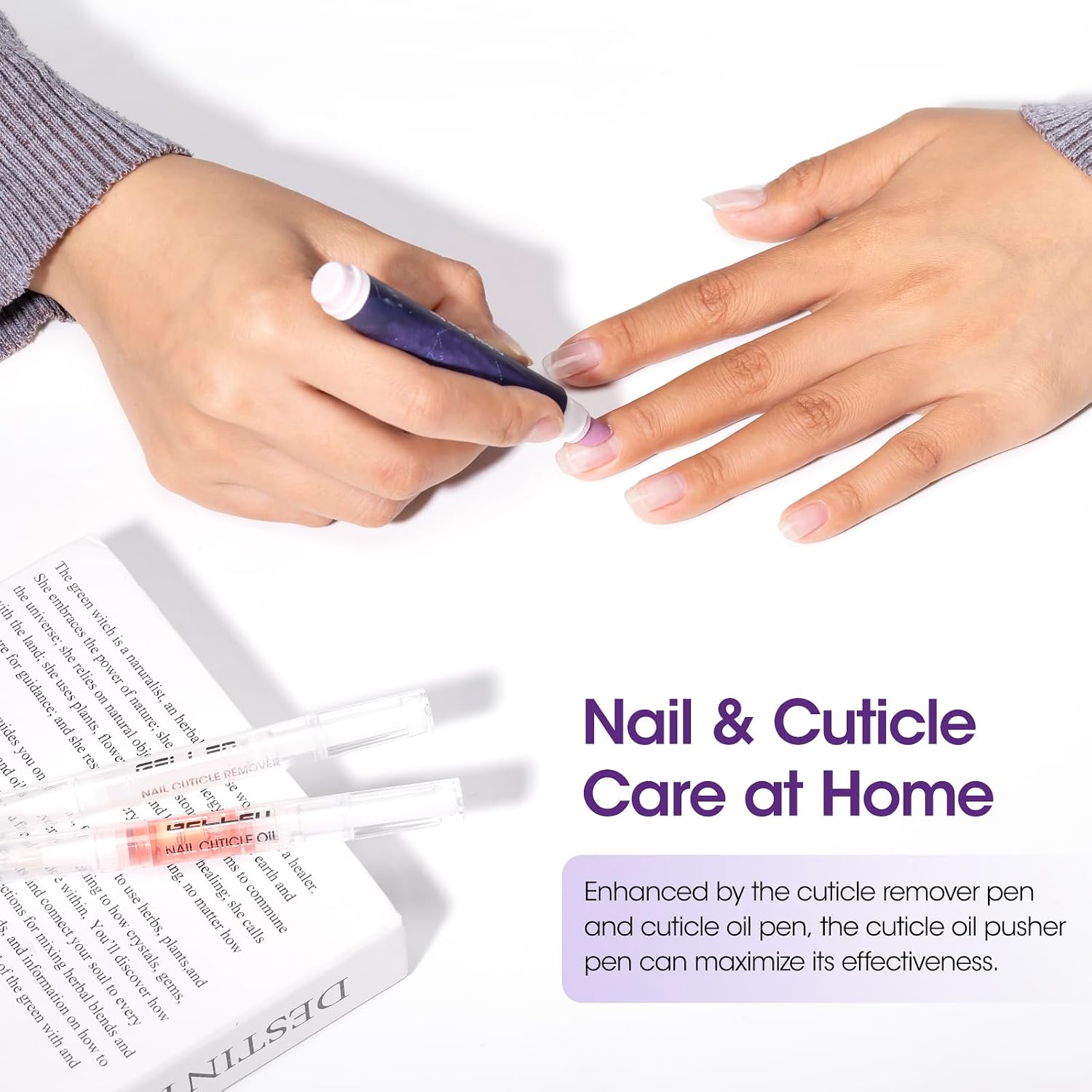 Detalle de Gellen Cuticle Care Set with Ceramic Pusher