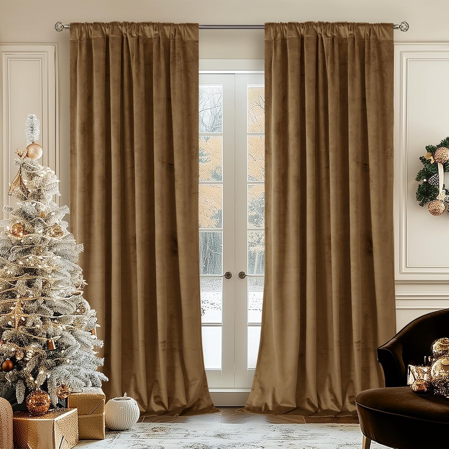 Thumbnail 1 de BGment Velvet Curtains, 84 Inch