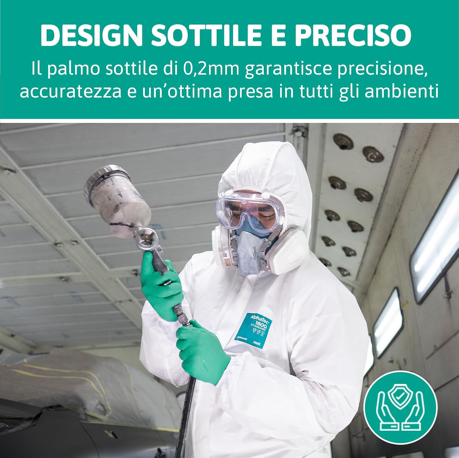 Thumbnail 5 de Ansell AlphaTec 37-300 guanti in nitrile taglia M, 12 paia