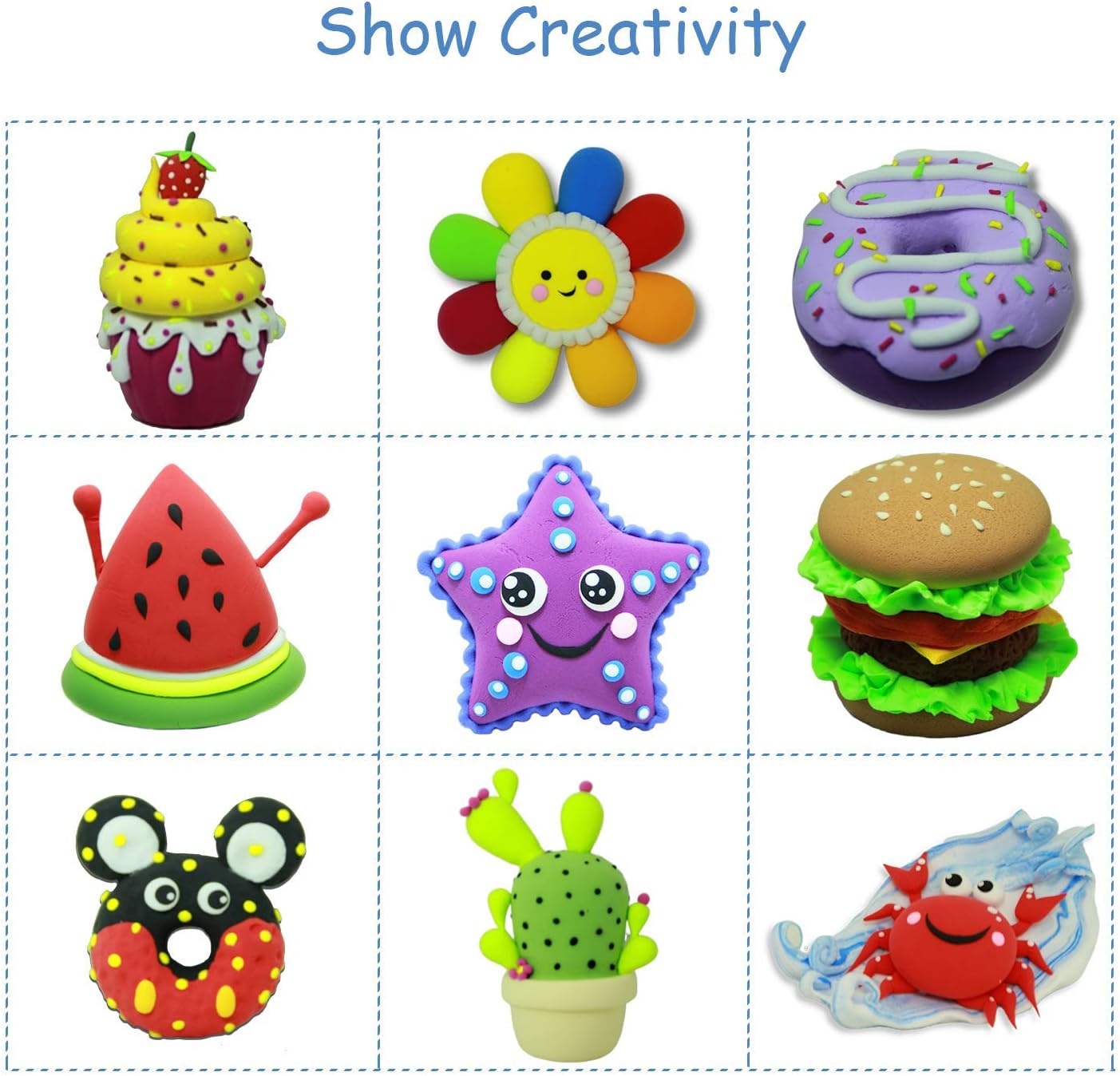 Thumbnail 5 de iFergoo Air Dry Clay Kit 24 colours 360g