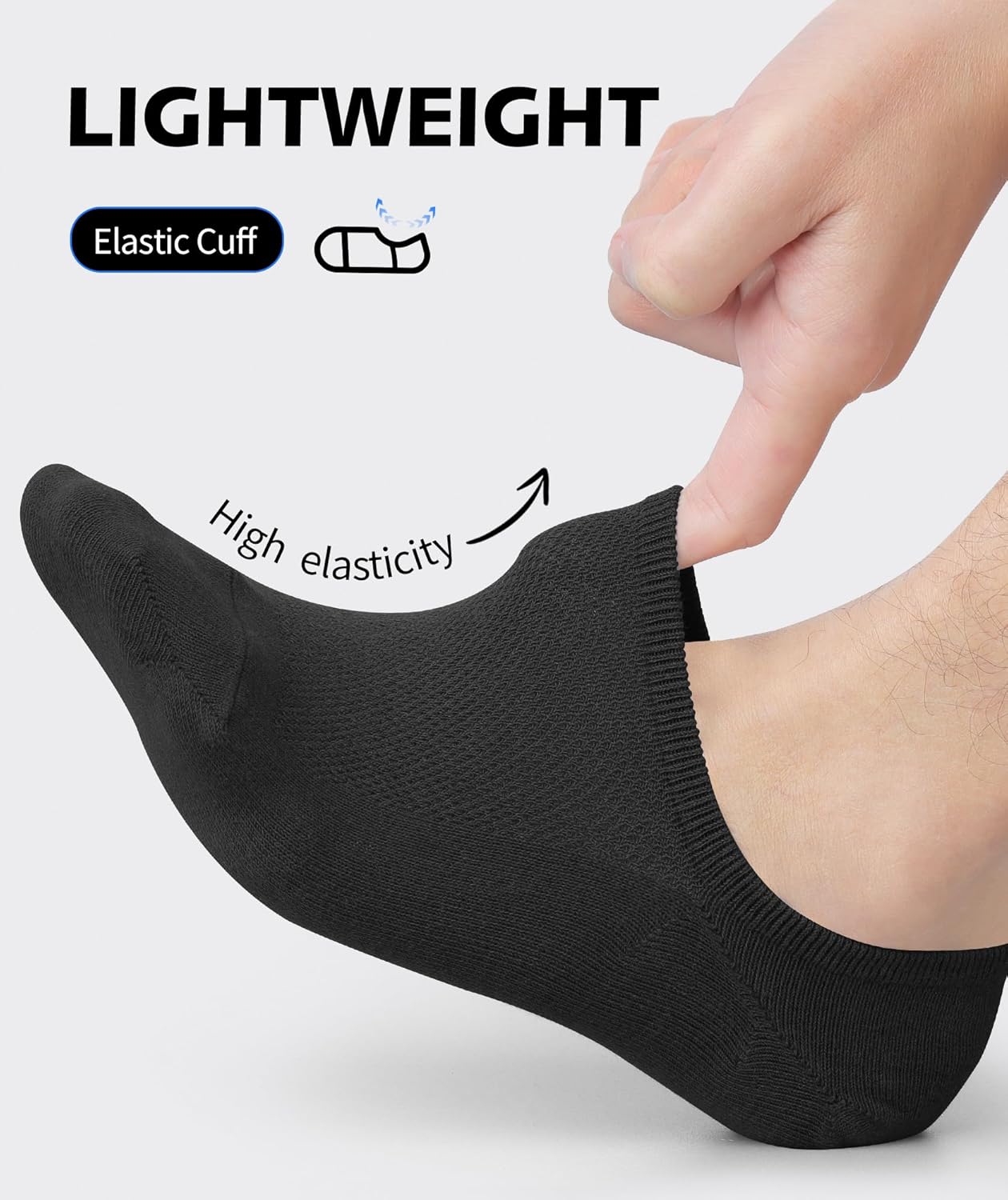 Thumbnail 5 de CLOSEMATE 6 paia di fantasmini invisibili unisex in cotone antiscivolo