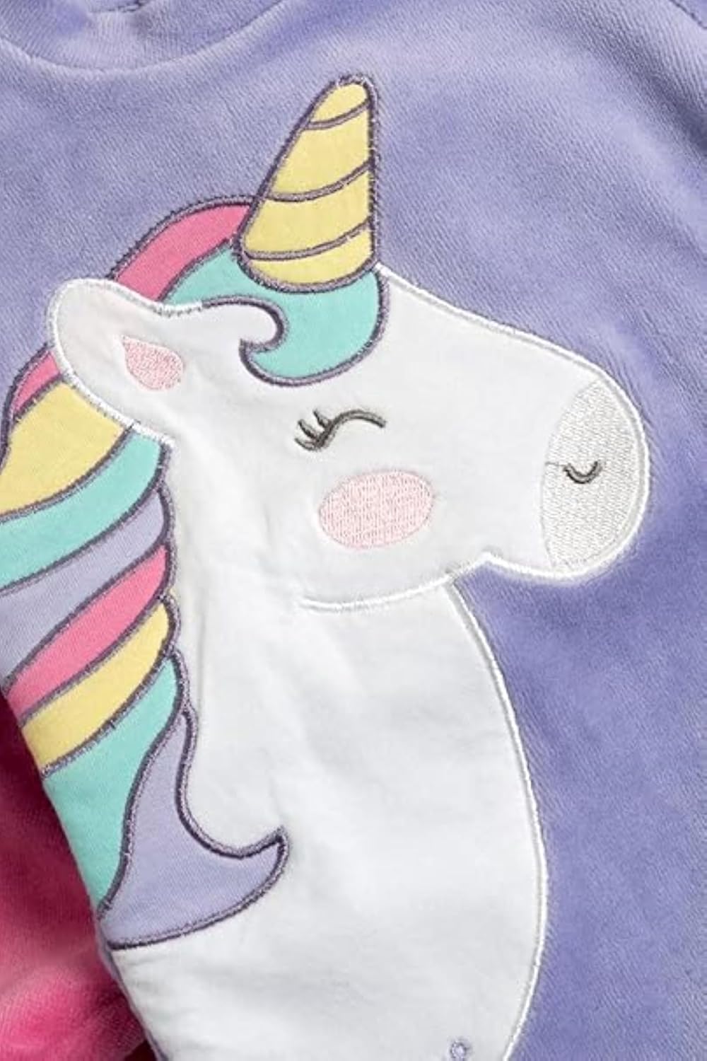 Thumbnail 2 de Chicco Set Tutine Neonata con Pratico Piedino – 2 pezzi in ciniglia, rosa e viola con unicorni