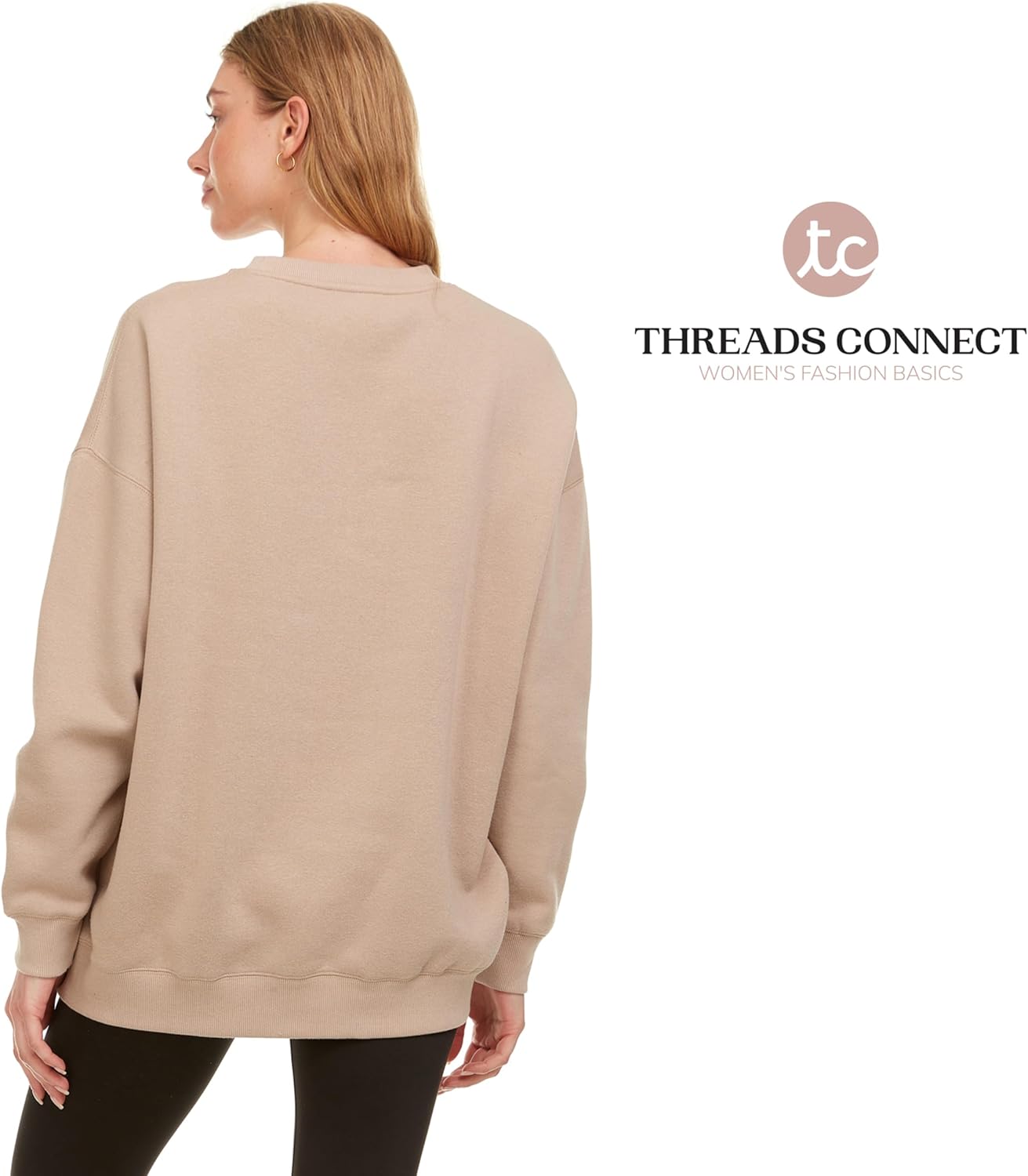 Thumbnail 4 de Oversized Sweatshirt for Women – Crewneck Fleece Pullover (Plus Size Included)