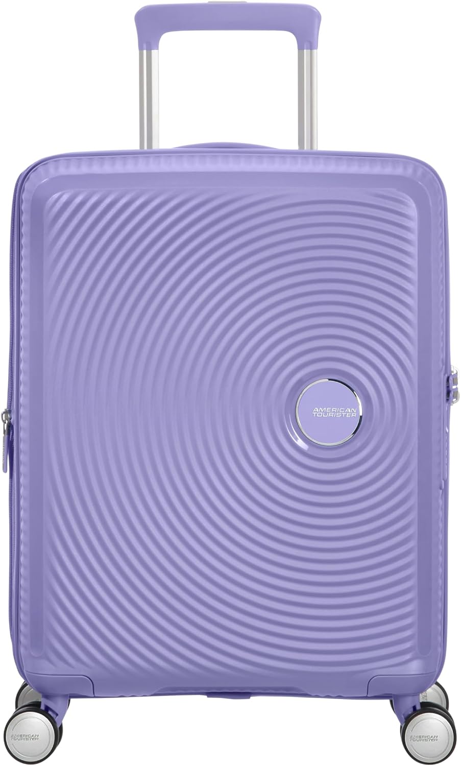 Detalle de American Tourister Spinner cabina espandibile in polipropilene: leggero e resistente, con chiusura TSA a 3 cifre