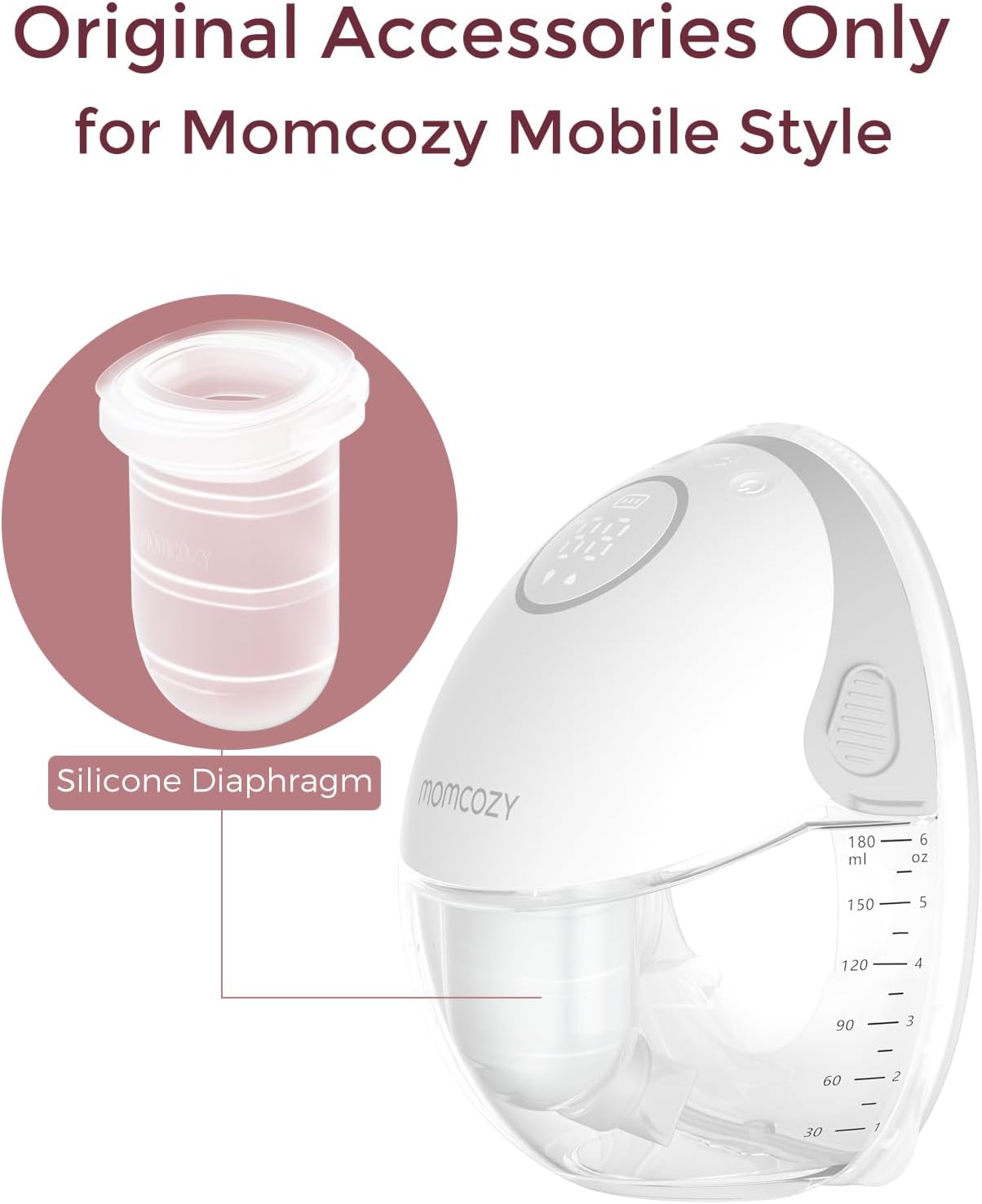 Thumbnail 1 de Momcozy M6 Breast Pump Diaphragm – 2 Pack (Original Mobile Style) Replacement Accessories