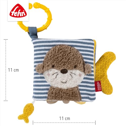 Detalle de Fehn Stoffbuch Otter Theo – Fühlbuch mit Tier-Motiven zum Greifen