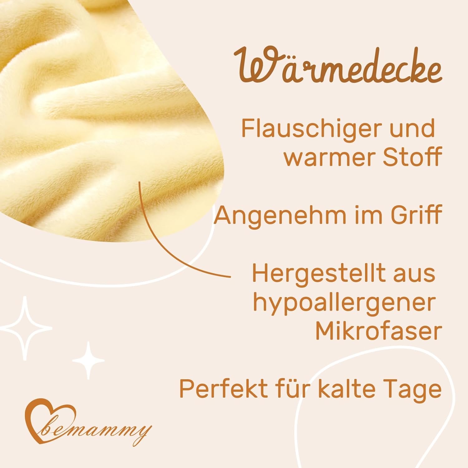 Thumbnail 3 de Be Mammy Coperta calda per bambini con peluche 3D Unicorno Giallo
