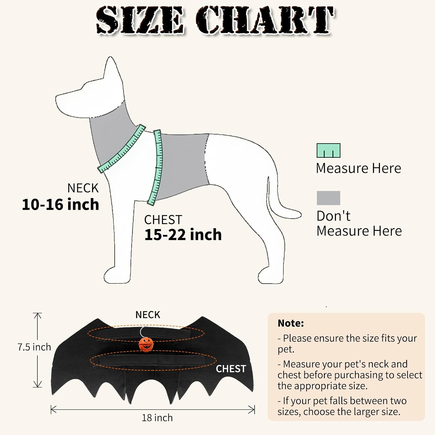 Detalle 2 de OLANRUN OL-Halloween-Dog Small Dog Bat Costume with Skeleton Print and Pumpkin Bell