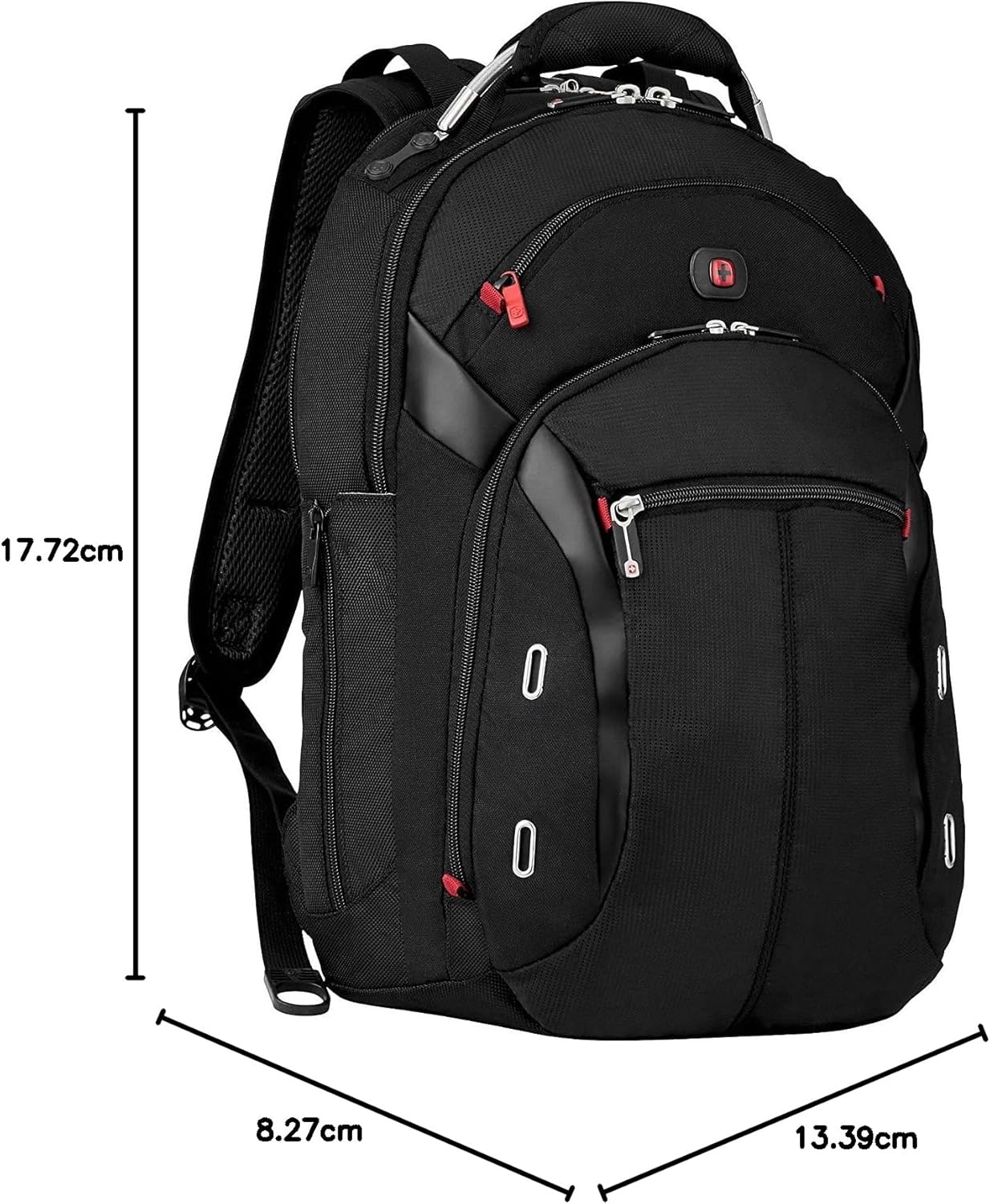 Detalle de Wenger Gigabyte Laptop-Rucksack 17 l mit Tabletfach (bis 16 Zoll Notebook, bis 10 Zoll Tablet) – schwarz, 600627