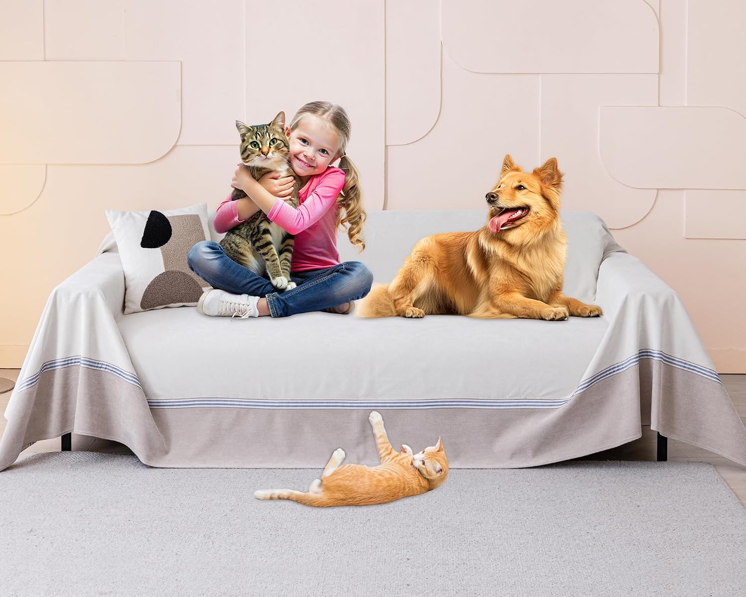 Detalle de Loiion Gatto Copridivano impermeabile 380x230 cm 🛋