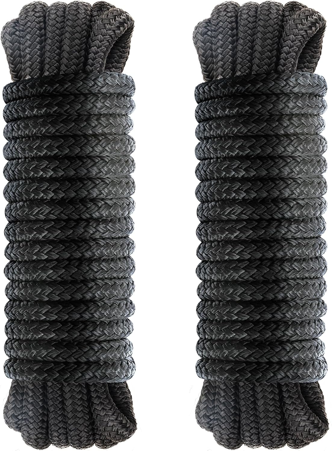 Detalle de HOKINETY Boat Dock Lines, 1/2" x 30 ft, Double-Braid Nylon, 2-Pack
