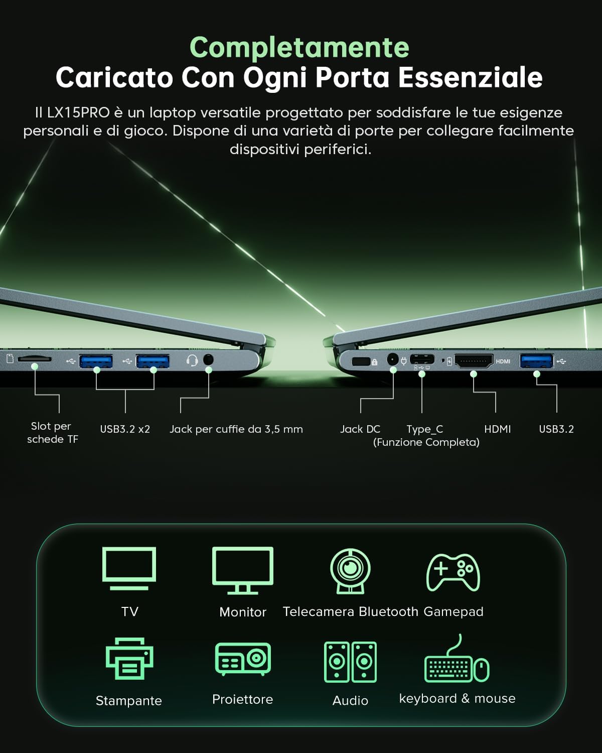 Thumbnail 6 de ACEMAGIC laptop portatile 15,6" con Ryzen 7 5700U, 16 GB RAM e SSD NVMe da 512 GB