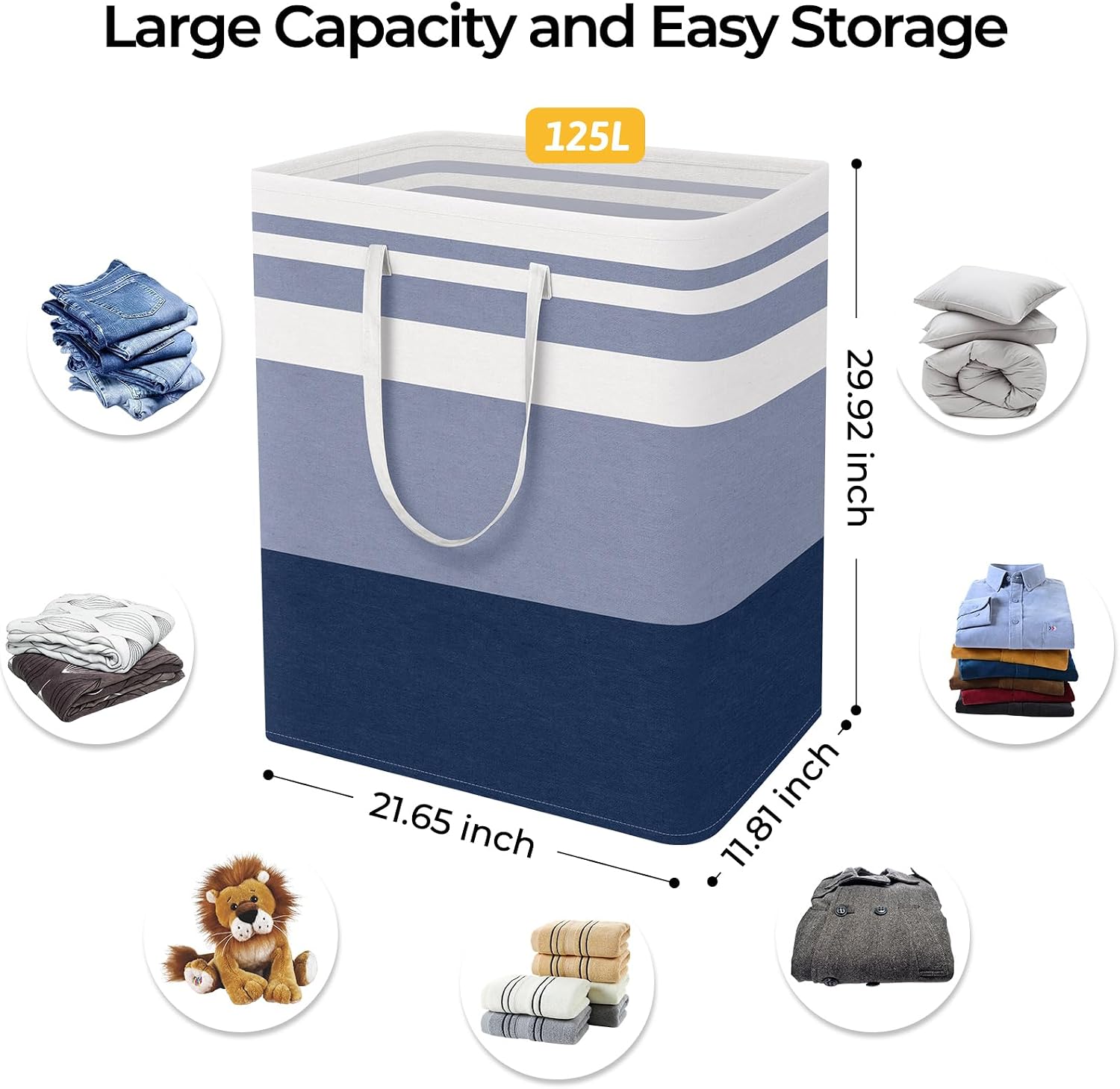 Detalle de HomeHacks Laundry Hamper 125L