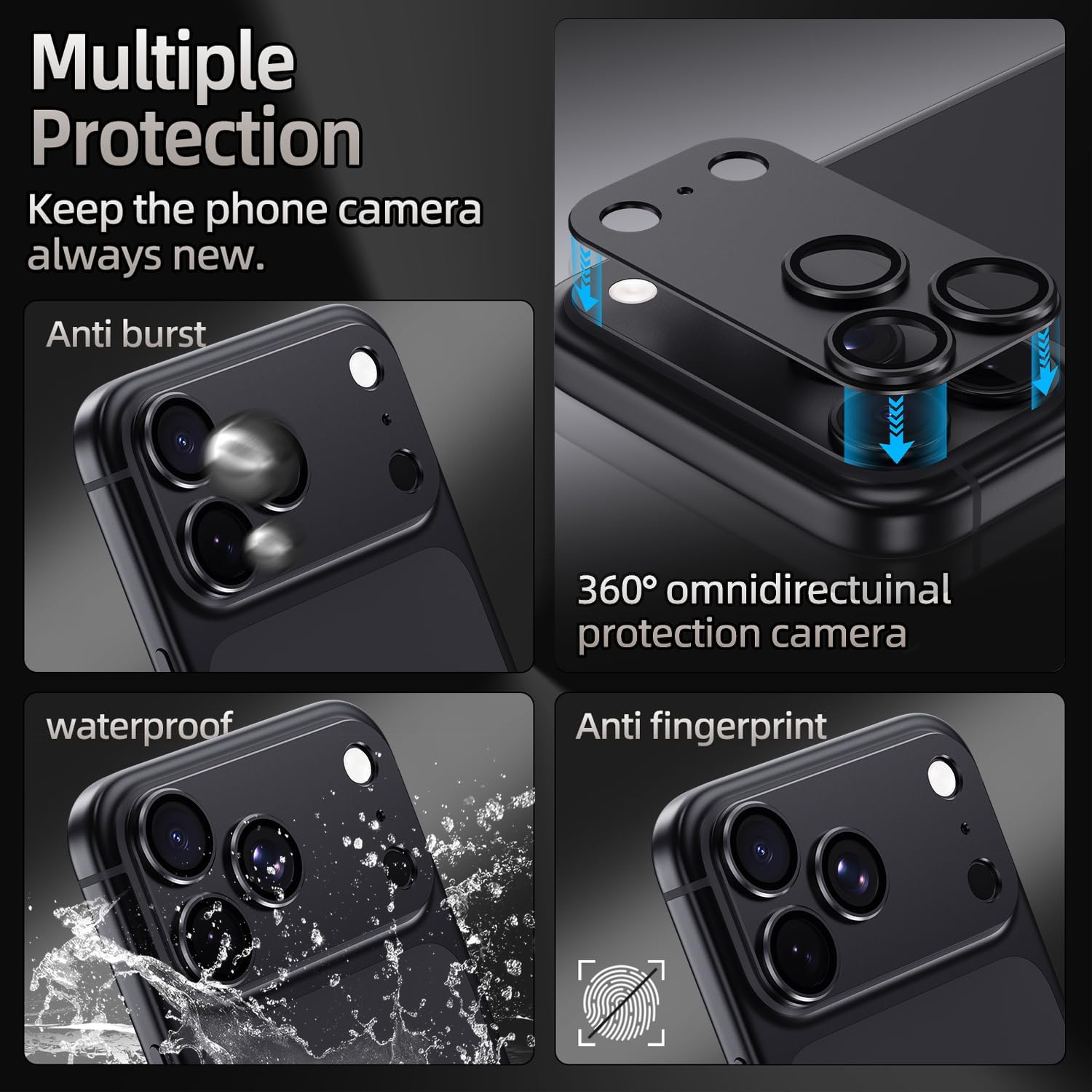Detalle 2 de Korecase iPhone Camera Lens Protector, Orange