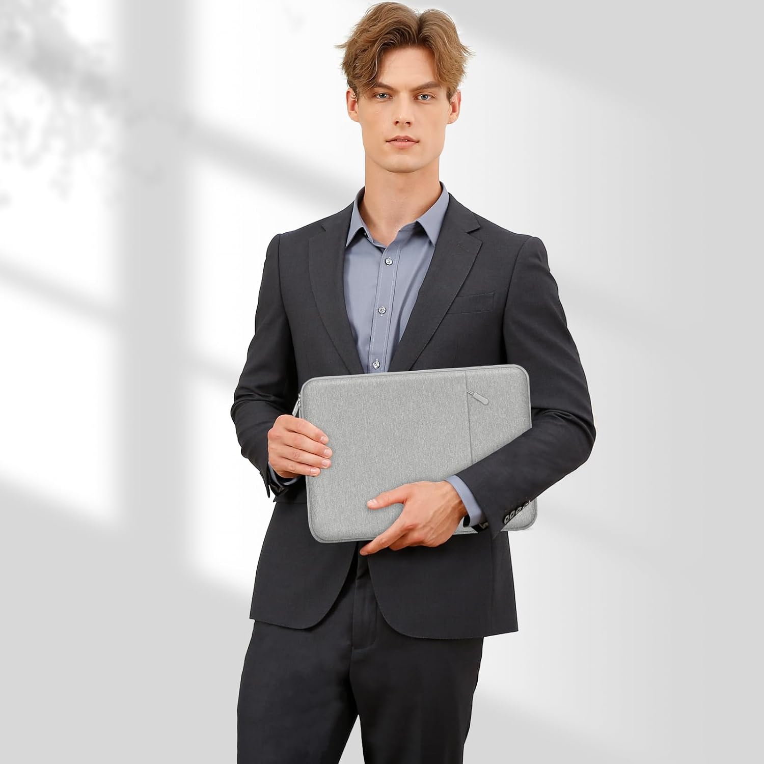 Thumbnail 6 de MOSISO Vertical Polyester Laptop Sleeve with Pocket 13/13.3"