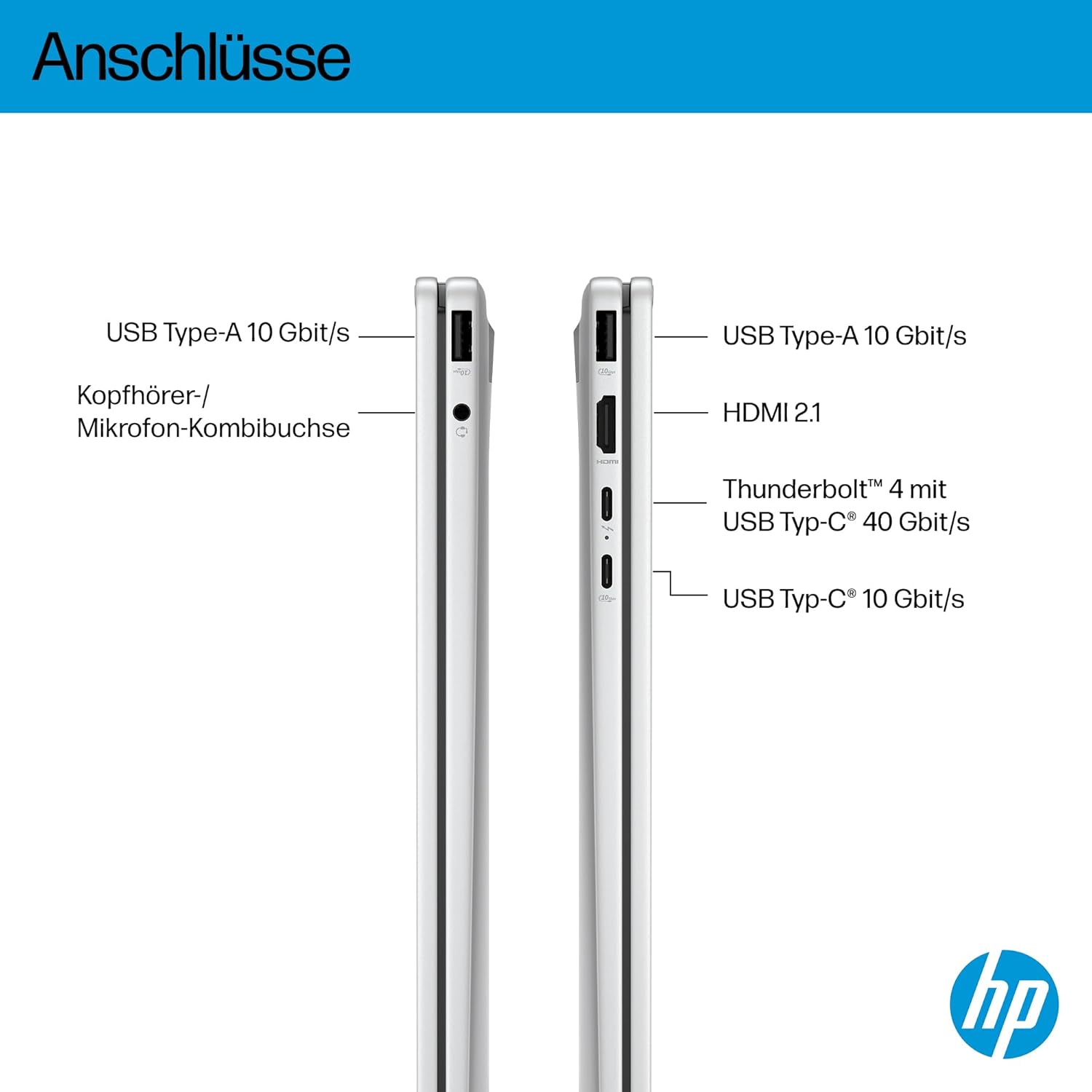 Thumbnail 3 de HP OmniBook X Flip NG AI mit Intel Core Ultra 7 – 16" 3K 2-in-1 Touch, 32 GB RAM, 1 TB SSD, Windows 11 (silber)