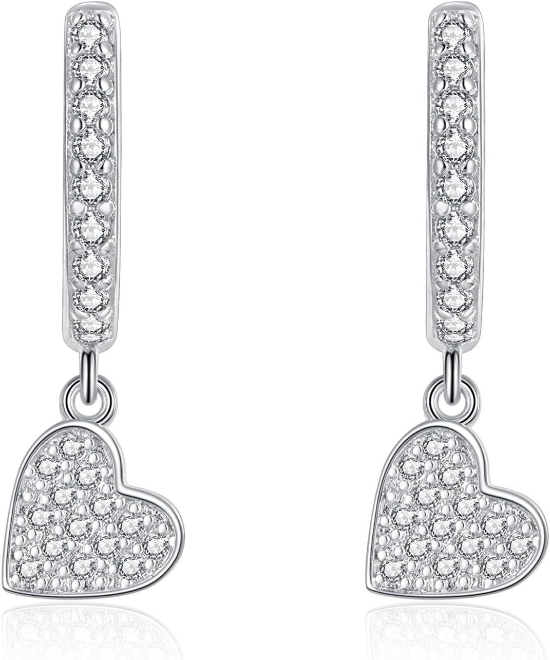 Detalle de Zolkamery silver hoop earrings 925 silver 2.7cm