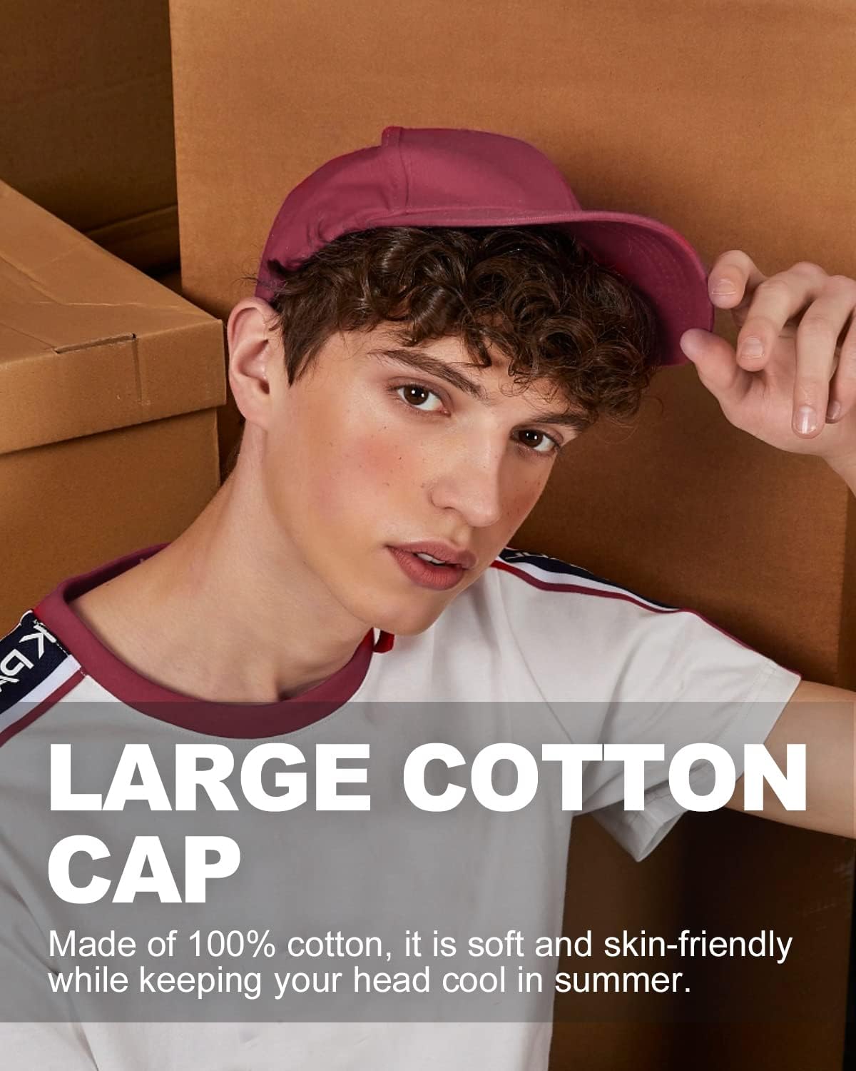 Detalle 2 de Zylioo XL/XXL Baseball Caps for Large Heads – Oversize running & sports cap