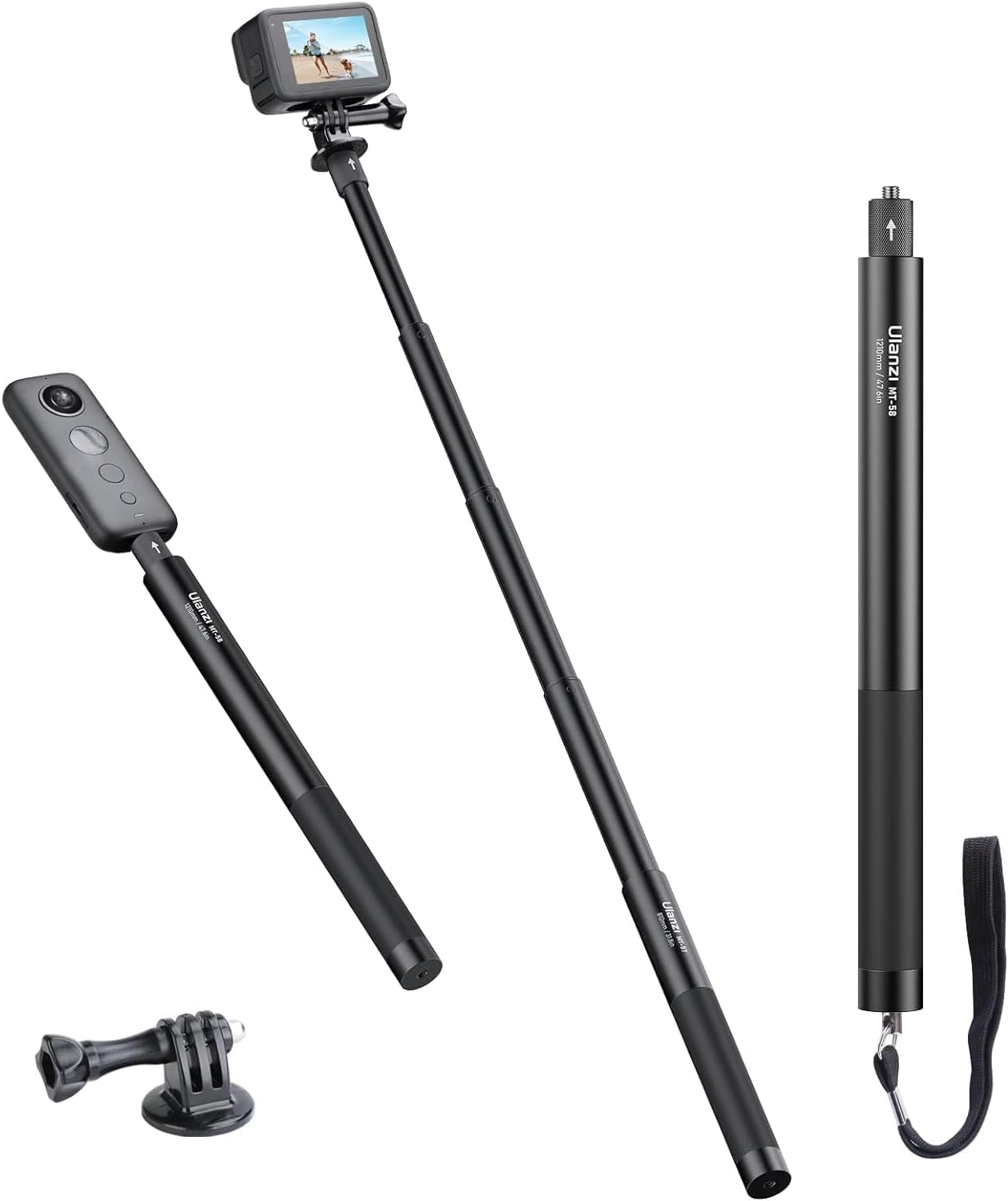 Detalle de ULANZI MT-58 perche à selfie 120 cm