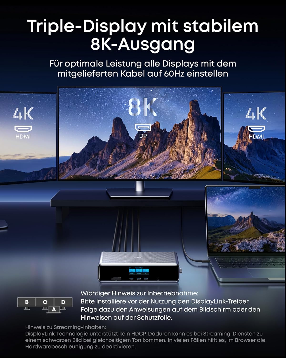 Detalle de Anker Prime Docking Station 140W für Triple-Display