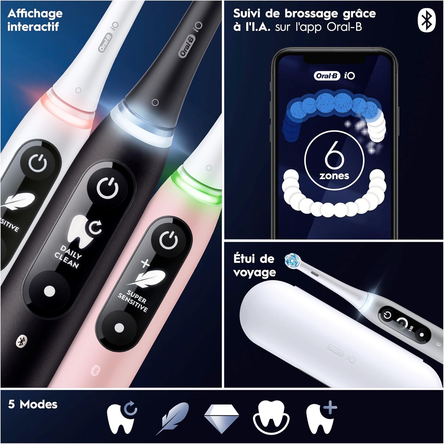 Thumbnail 4 de Oral-B iO 6 Duo Rose et Blanc