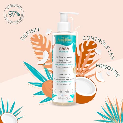 Detalle de ACTIVILONG Gelée Gourmande Coco D'Amour – Sans Rinçage, Boucles Définies et Frisottis maîtrisés (250 ml)